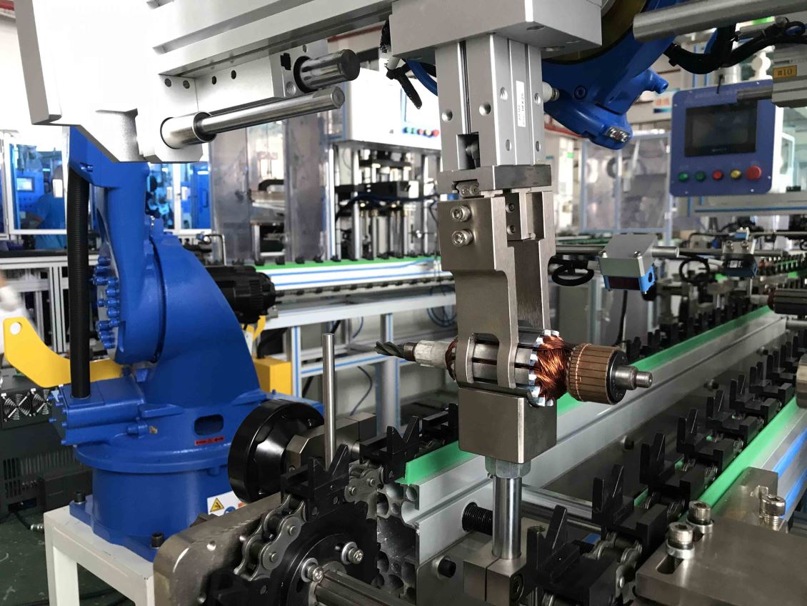 重庆工具电机机器人自动化生产线